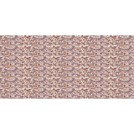 Ambesonne Batik Pencil Pen Holder, Floral Paisley Leaf Branches Botanical Oriental Eastern Folk Motifs, Ceramic Pencil Holder for Desk Office Accessory, 3.6" X 3.2", Dried Rose Eggshell