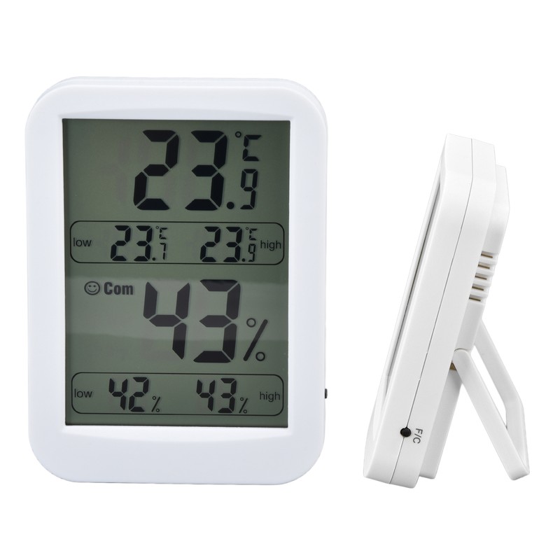 Thermometer Hygrometer Accurate Large LCD Display Temp Humidity Meter for