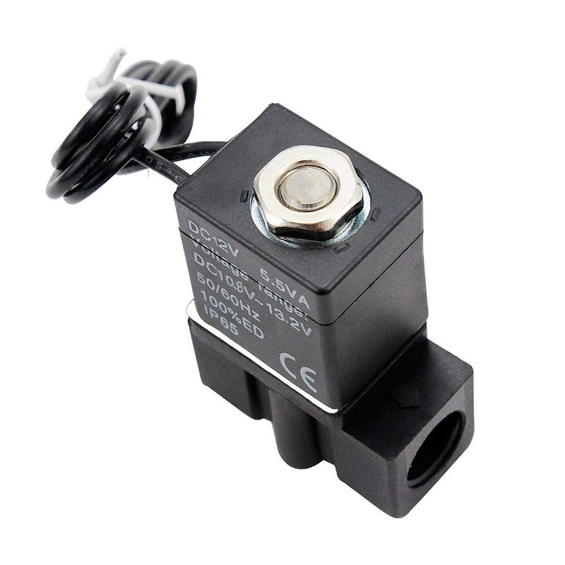 Beduan Electric Solenoid Valve, 1/8" DC 12V 2 Way Normally