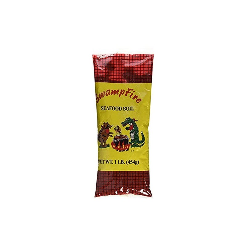Swamp Fire Complete Cajun Seafood Boil, 1 Pound Bag (Pack