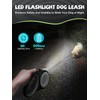 Retractable Dog Leash with LED Flashlight, Douexio Upgrade 3 in