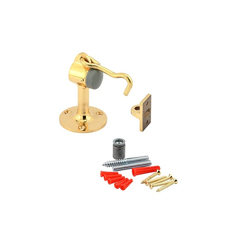 Prime-Line J 4601 3-3/8 In. Polished, Solid Brass, Door Stop