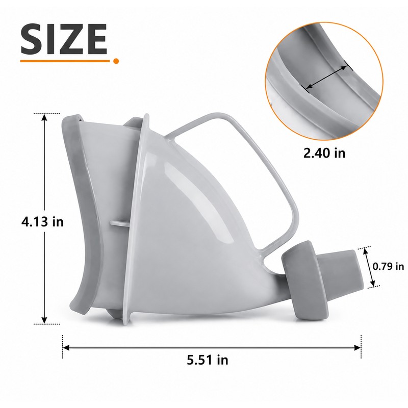 Portable Urinal Funnel for Travel and Outdoor Use – Lightweight
