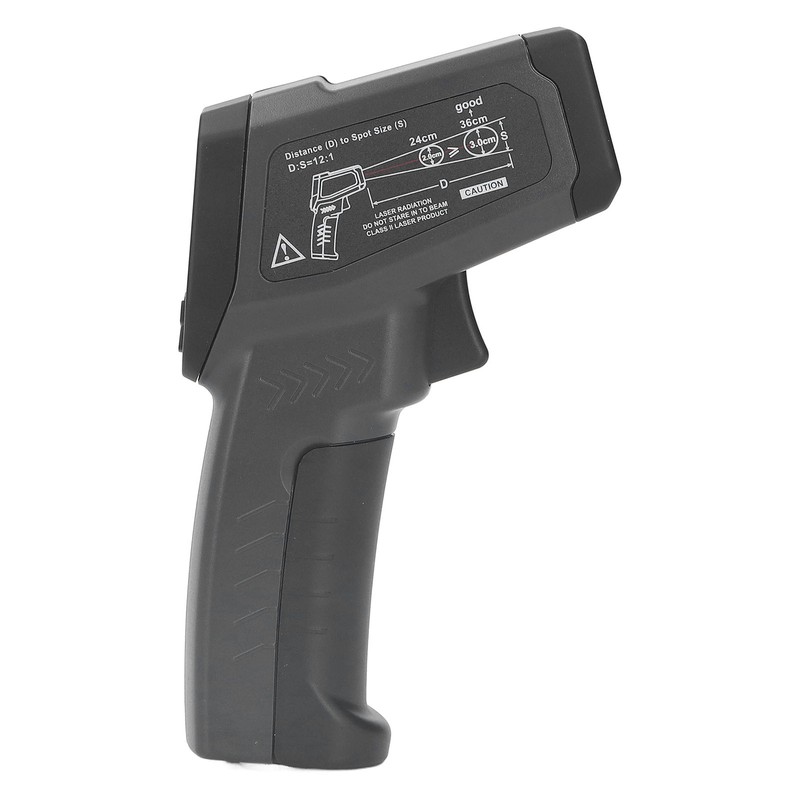 Infrared Thermometer for Cooking Food Temperature Gun Adjustable 12:1 Emissivity