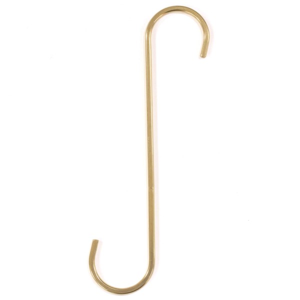 Wake Sangyo Kabette KA-J53 S-Shaped Hook, Brass, 7.9 inches (200