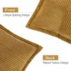 Lewondr Corduroy Throw Pillow Covers 18×18 Inch, 4 Pack Soft