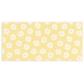 KSDUT Yellow Daisy Flower Beach Towel - Pink Wildflower Pool Towels Microfiber Absorb Water Travel Towels 60x30 Inches for Bathroom Gym, Spring Floral Botanical Plant Pool Towels