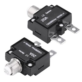 Reset Thermal Switch Circuit Breaker Overload Protector for Generator Compact Design, Material (20A)