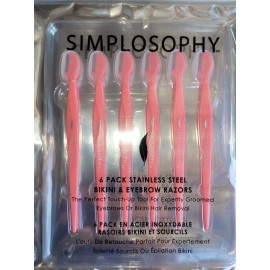 simplosophy Precision Micro Eyebrow Razor 12 Pcs Mini Head Portable Face Razors New In Pack