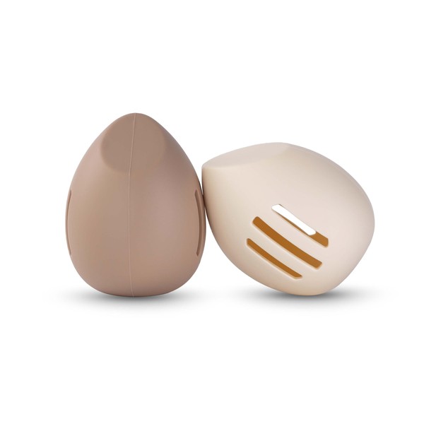2PCS Beauty Blender Holder Powder Puff Storage,Breathable Make-up Sponge Case