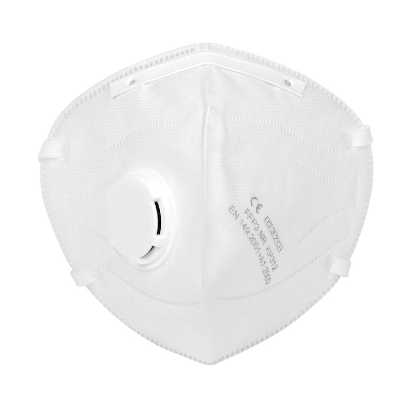 TubeRoo FFP3 mask with valve, pack of 10 masks, headband/ear
