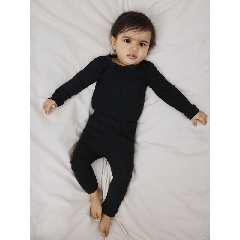 NAME IT Nbnkab Legging Noos Leggings per Neonato, Nero, 18