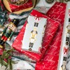 Merture Red Nutcracker Christmas Wrapping Paper Roll - 17 In