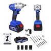Brushless Impact Wrench 1/2 Inch Cordless Impact Wrench, 2 Batteries