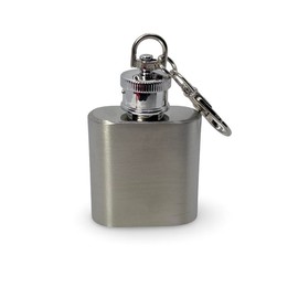 Portable Waterproof Flask Container Holder Keychain Small Aluminum Spice Jar Scoop Vial Kit for Travel and Outdoor Use Pendant - Color: 1.5in