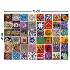 Puzzle 1000 Pieces, Adult Puzzle, A Challenging Puzzle, Puzzle Games for the Whole Family, Gifts for Women, Gifts for Men, Theme: Colourful Pattern
