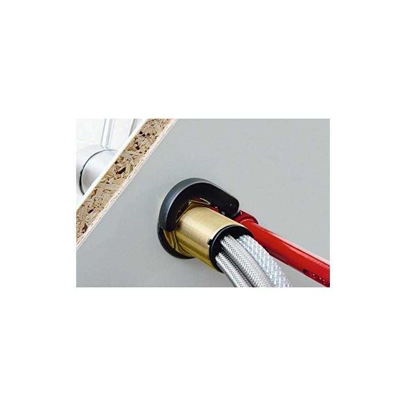 Heytec 90950103220 Basin Wrench, Red/Black