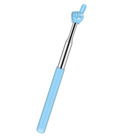 Retractable Teacher Pointer for Classroom Kids Reading, Dumero Extendable Finger Pointer Stick, School Collapsible Telescoping Long Hand Pointing Stick, Classroom Must Have Supplies Essentials, Blue