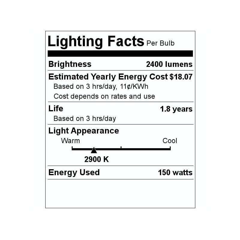 Bulbrite 150W 120V T3 Clear Halogen Bulb