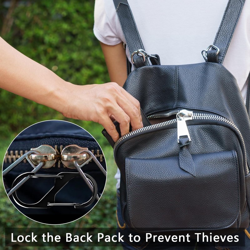 15 Pcs Small Carabiner Clips, 3 Sizes Keyring Clip, Carabiner