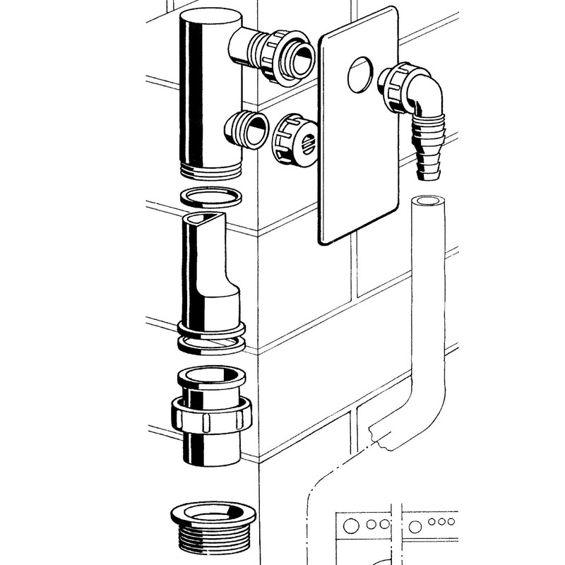 Sanitop-Wingenroth Device Flush-Mounted Odour Seal, 22196 2