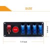 VEHITO Carbon Ignition Switch Panel Car Racing SwitchPanel with LED