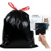 XUXRUS 2.6 Gallon Small Black Bathroom Trash Bags, 60 Count