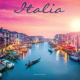 Graphique 2025 Italia Mini Wall Calendar | 7” x 7” | Thick Paper | Home & Office Organizer | Large Monthly Grid | 3 Languages & Marked Holidays | 4 Month Preview Page for 2026
