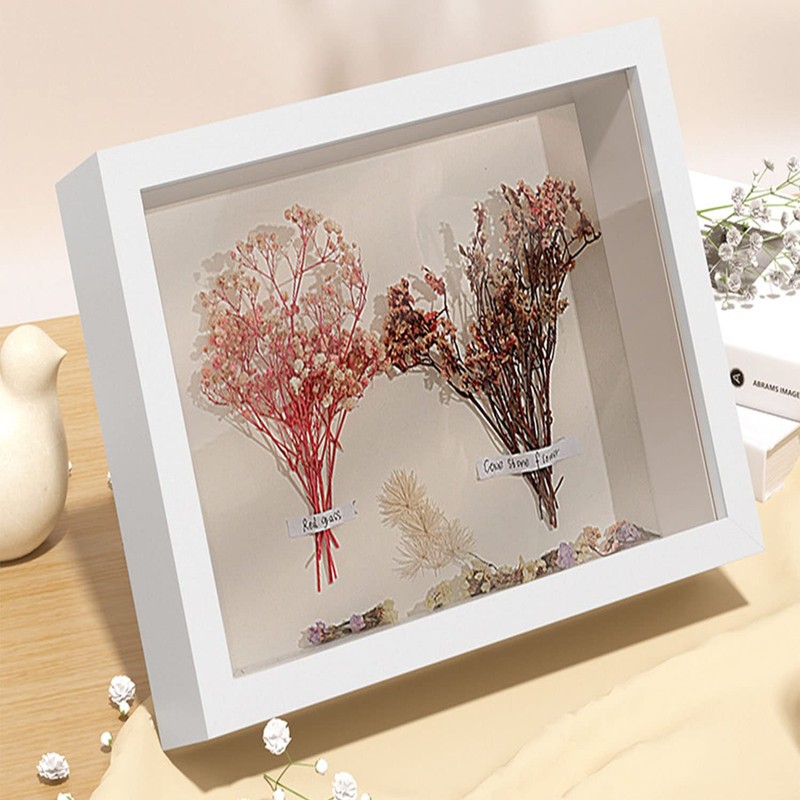 3D Square Frame, 20 x 20 cm, Wooden Shadow Box,