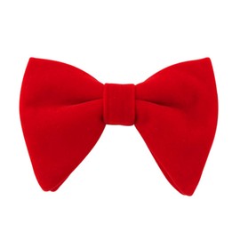 Lovacely Mens Oversized Velvet Bow Tie Solid Color Formal Tuxedo Pre-Tied Big Bowtie 220512