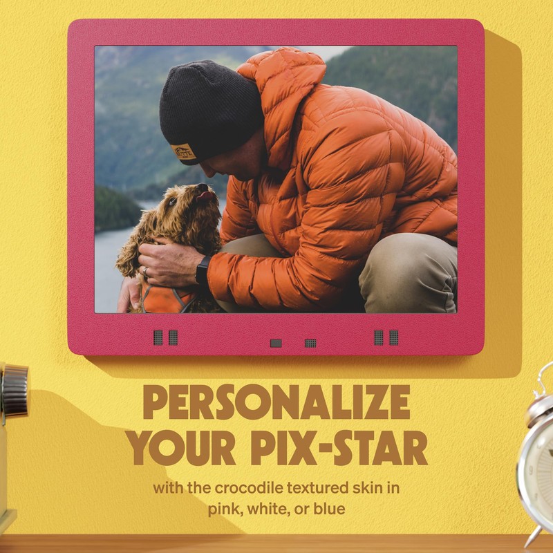 Pix-Star Digital Photo Frame Skins (Pink, 15 Inch)