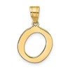 Real and Solid 14K Yellow Gold Polished Bubble Letter O