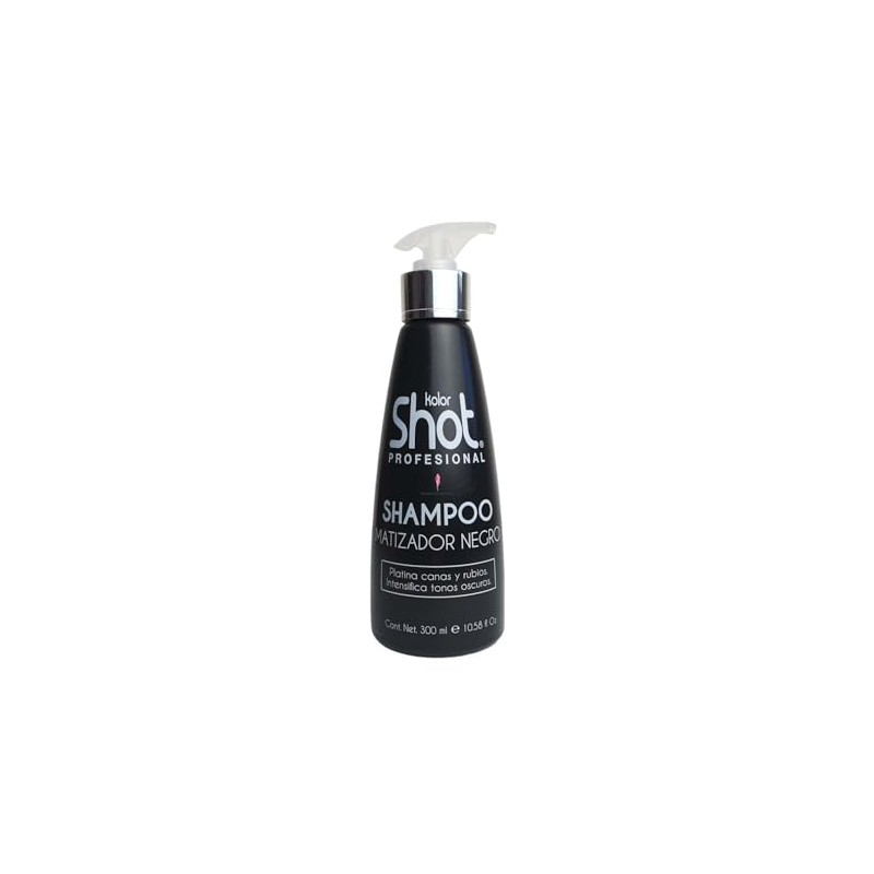 Kolor Shot Shampoo Matizador Negro Platina para Canas e Intensifica