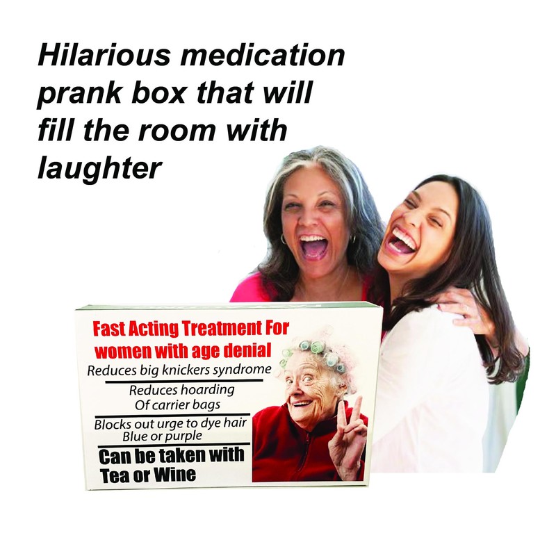 Joke Pill Box Funny Gift for Women Prank Gifts for