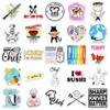 Pack of 50 Chef Stickers for Bumper, Motorcycle, Fridge, Laptop,