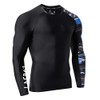 LAFROI Men's Long-Sleeved UPF 50+ Compression Shirt, Rash Guard, CLYYB