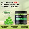 Yutiny Potassium Supplement 500mg 3 in 1 Complex Gummies, Chewables