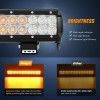 Nilight LED Light Bar 20 Inch 126W Spot Flood Combo