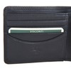 VISCONTI Black Leather Bifold Mens Wallet & Coin Purse HT7