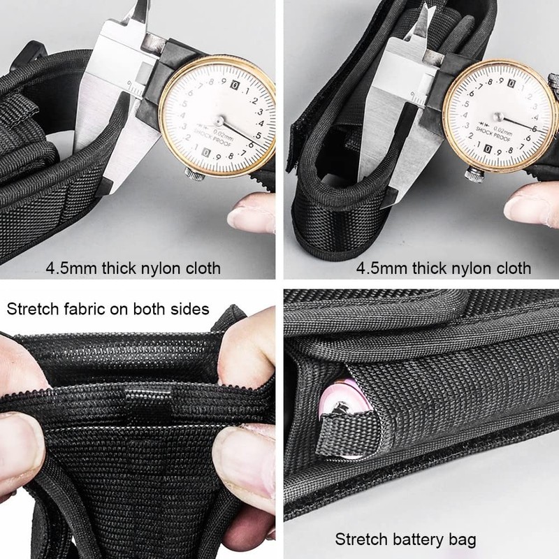 Flashlight Holster,Tactical Torch Holder Torch Cover Holder Nylon Belt Torch
