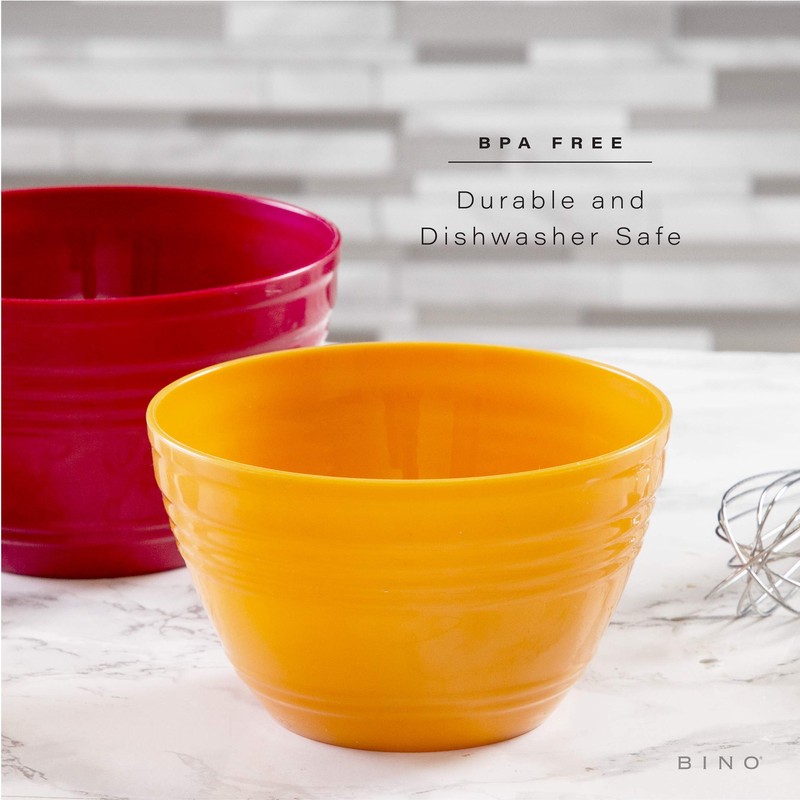 BINO Plastic Mini Prep Bowls with Lids Set - Plastic