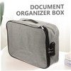 Ciieeo Fireproof Storage Box Cationic Fabric Id Folder Multi-layer Office