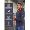 A. Salvarini AS292 Men's Hooded Sweater, Jacket - navy, size: