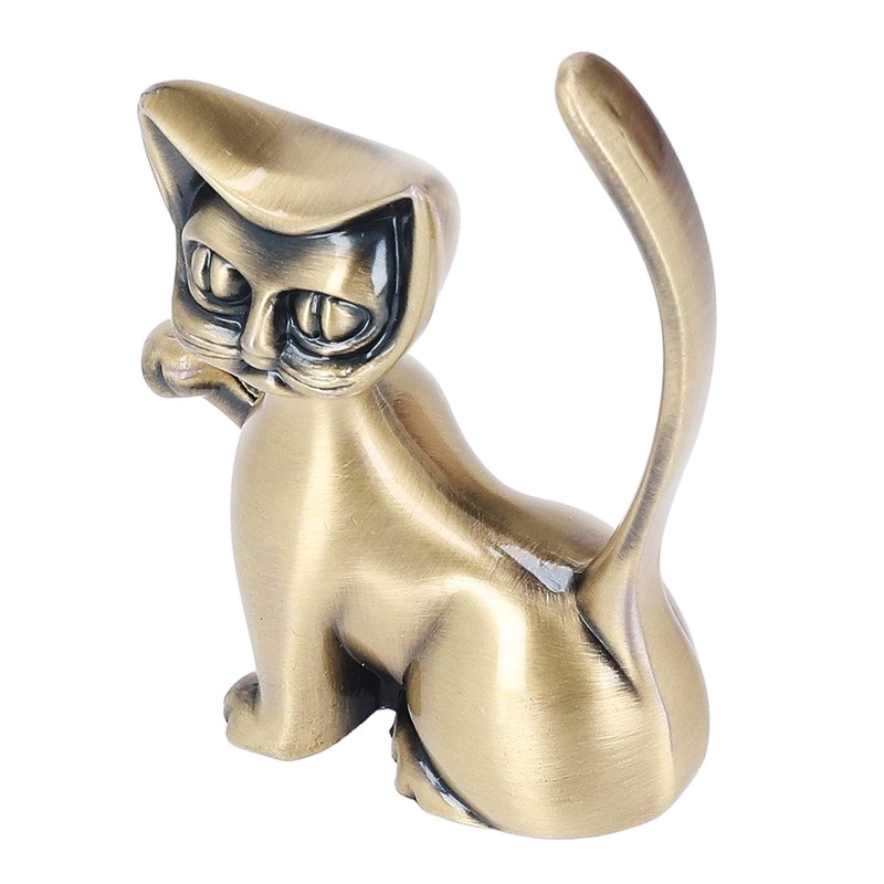 Cat God Ring Holder Cat God Design Zinc Alloy Sturdy