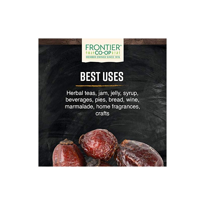 Frontier Co-op Organic Whole Rosehips, 1 lb | Dried Rose
