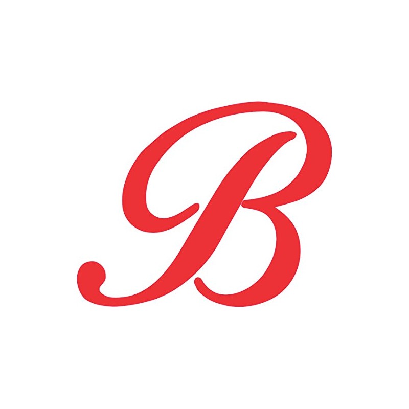 StickerTalk Cursive B Monogram Vinyl Sticker, 3.75 inches by 3