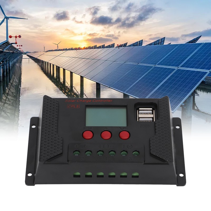 LCD PWM Solar Charge Controller 12V 24V Automatic Recognition Solar
