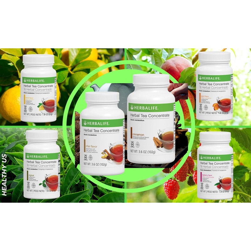 Herbalife Herbal Tea Concentrate: Peach 1.8 Oz. (51g) Gluten Free,
