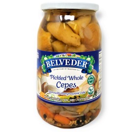 Belveder Borowik Whole Pickle Cepes 31.74 oz 900g, Vegan, Non-GMO, Gluten-Free Pack of 1