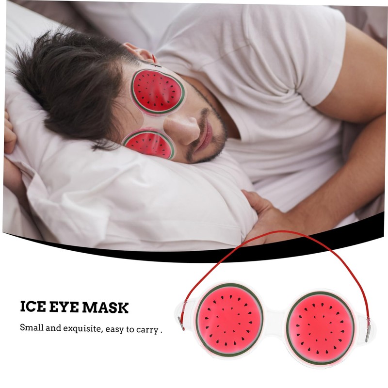 VICASKY 6Pcs Reusable Hot Cold Eye Masks Cartoon Design Blindfolds